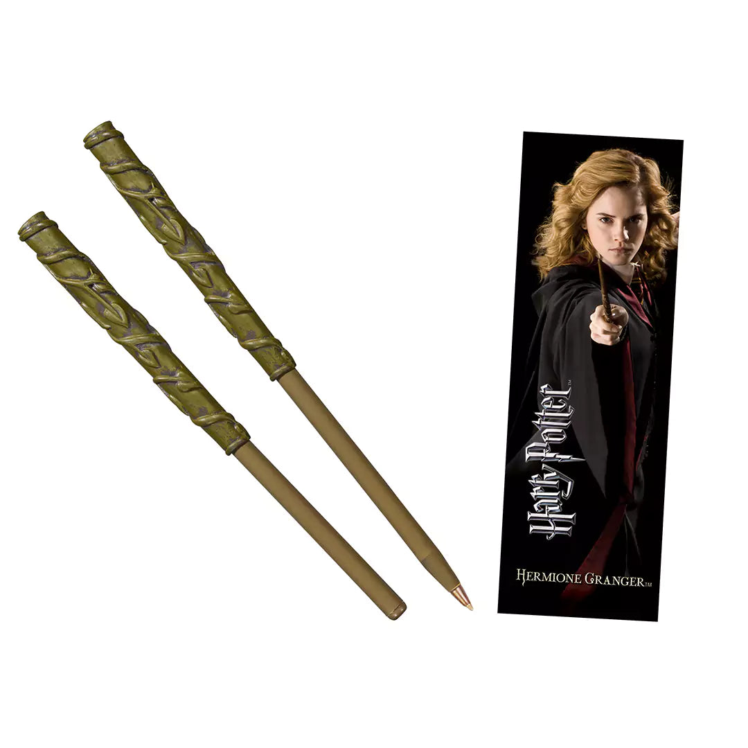Stylo baguette & Marque-page Hermione