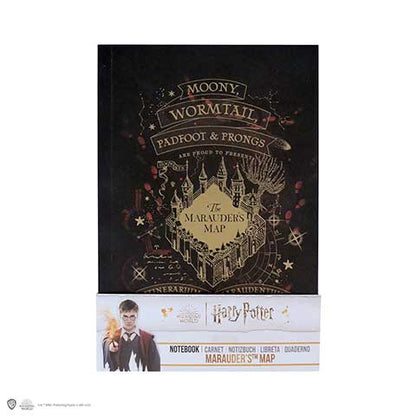 Harry Potter - Carnet souple - Carte du Maraudeur version or