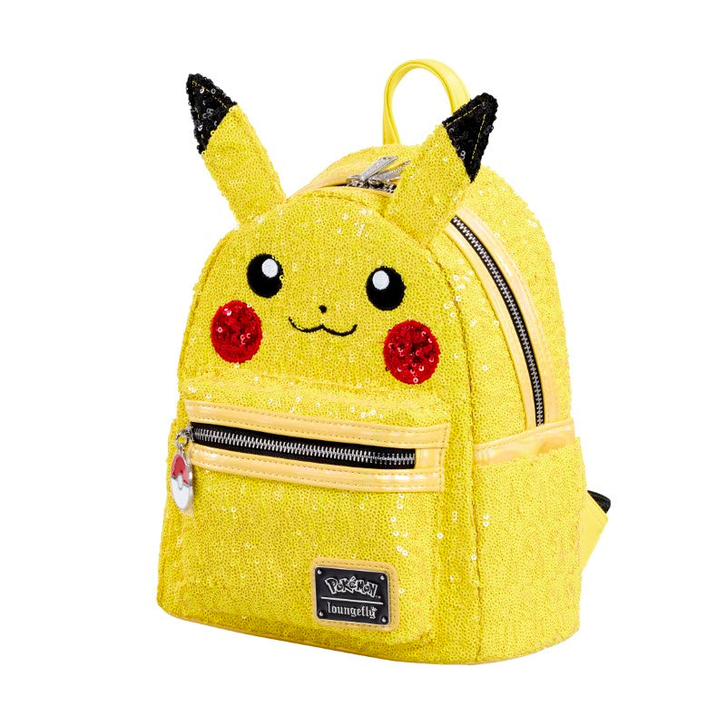 Pokemon Loungefly Mini Sac A Dos Sequin Pikachu Cosplay